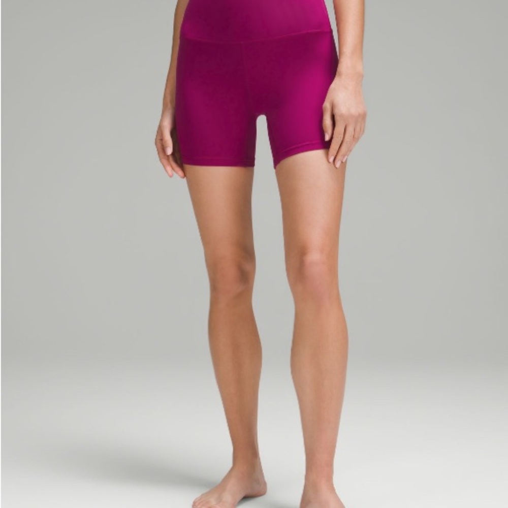 Lululemon Align biker shorts, 6 inch, 6, magenta purple